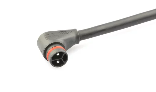 Male angled plug connector