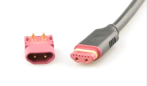 Conector de batería en ángulo para PCB