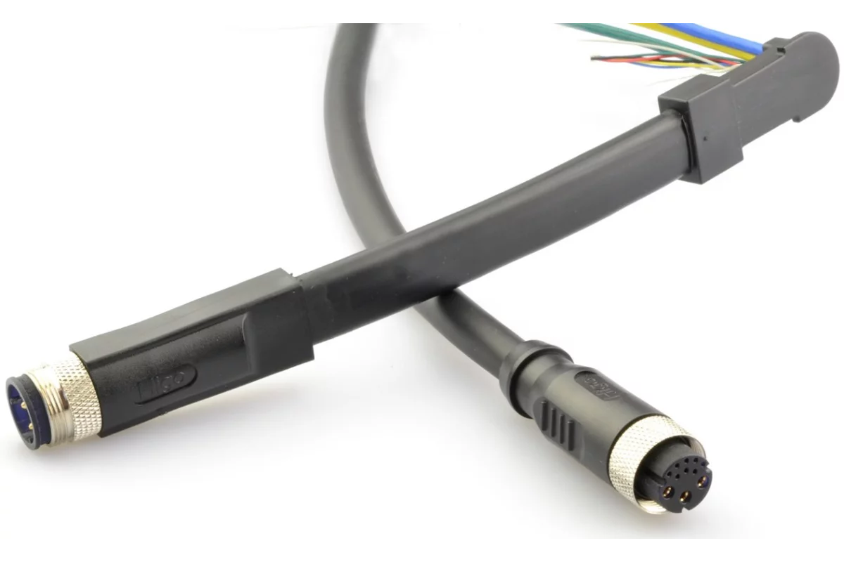 Conectores de cable plano para entrar en el eje del motor