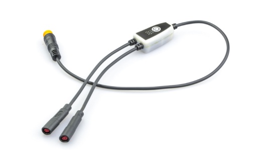Divisor con botón integrado y luz LED
