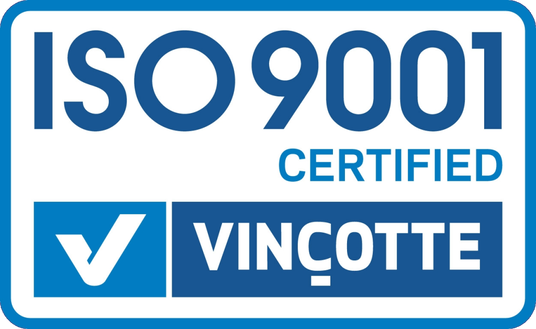Certificado ISO9001 de Vincotte