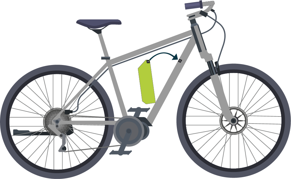 Reposicionamiento de conectores de batería para e-bike