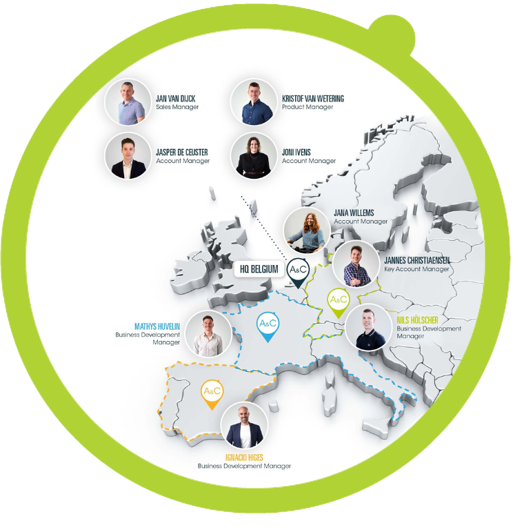 Proche de vous avec des produits et des personnes