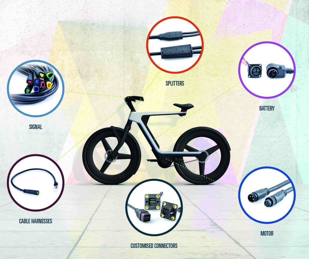 E-bike connectors for the complete e-bike system